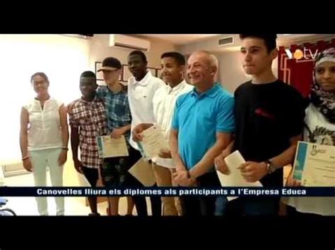 VOTV Canovelles Lliura Els Diplomes Als Participants A L Empresa