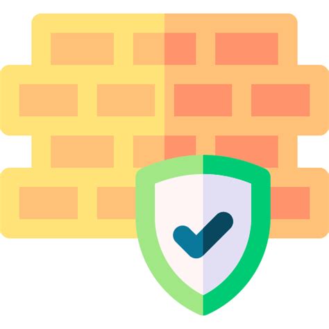 Firewall Basic Rounded Flat Icon