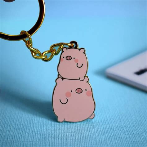 Pigs Keychain Pig Keychain Pig Lover Ts Pig Lovers