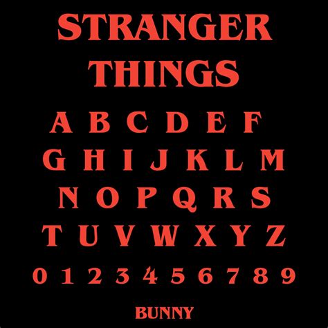 Stranger Things Alphabet Printable For The Second Method Youll Need A