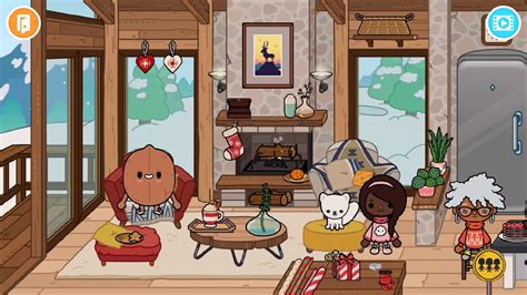 Toca Life World Mountain Cabin Pom Pom Peak Tour 🎄christmas Items 6