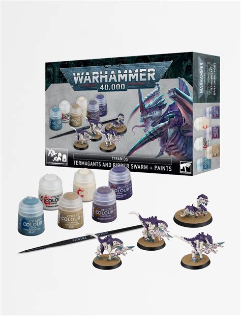 Warhammer K Tyranids Termagants And Ripper Swarm Paint Set Poku No