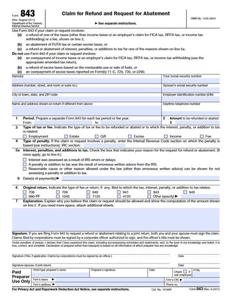 Abatement Request Form Fillable Printable Forms Free Online