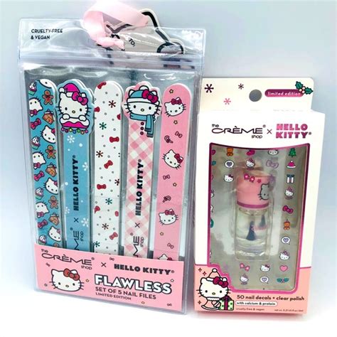 Hello Kitty Makeup The Crme Shop X Hello Kitty Nail Decals And Precision Nail Files Poshmark