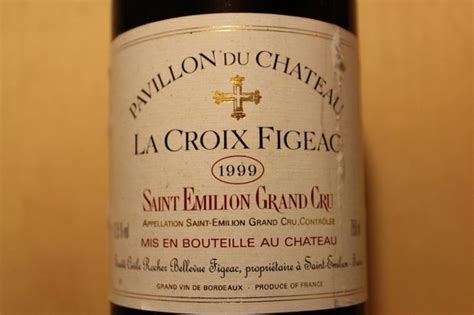 1999 Pavillon Du Château La Croix Figeac France Bordeaux Libournais