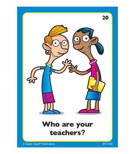 Buy Super Duper Publications Wh Questions At School Fun Deck Flash