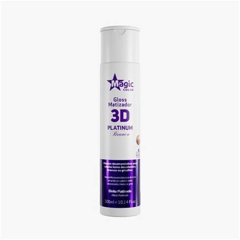 Magic Color Gloss Matizador 3d Platinum Branco 300ml Shopee Brasil