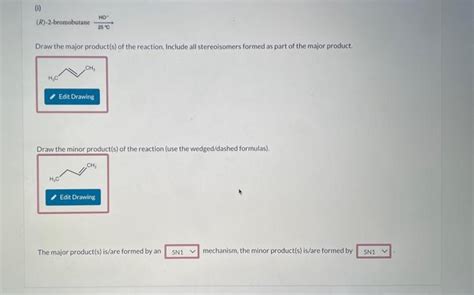 Solved R 2 bromobutane 2sτHO Draw the major product s of Chegg