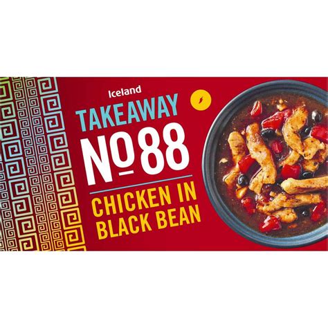 Iceland Takeaway No88 Chicken In Black Bean Sauce 375g Chinese