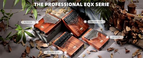 Moozica Eqx Series Professional Chromatic Kalimba Piezo Pickup Double