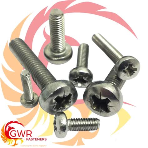 POZI PAN MACHINE Screws A2 Stainless Steel Pozidrive Bolts M3 M4 M5 M6