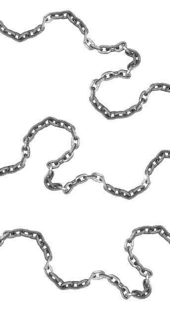 Premium Photo Chains Isolated On White Background