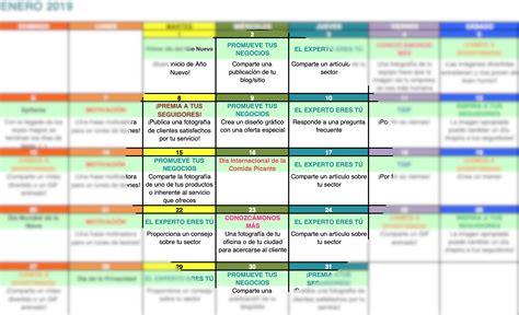 Tu Calendario Editorial Los contenidos apropiados para tus páginas de