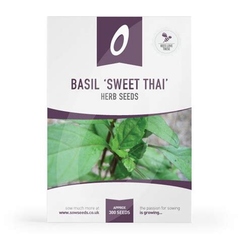 Herb Basil Sweet Thai Seeds Quality Seeds From Sow Seeds Ltd