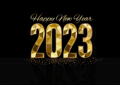 2023 Happy New Year background design. Postcard, banner, poster. Vector Illustration.Wishing you ...