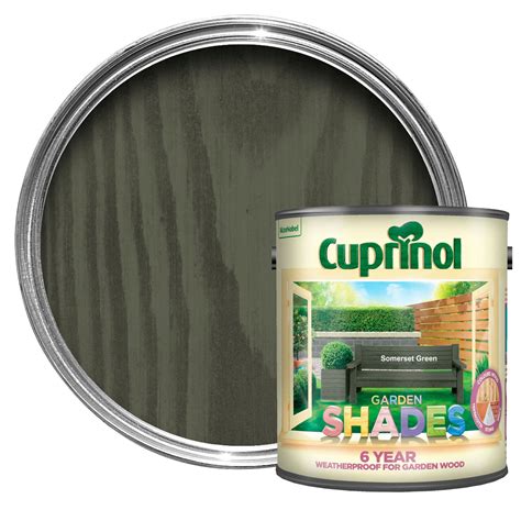 Cuprinol Garden Shades Somerset Green Matt Wood Paint 2 5l Departments Diy At Bandq