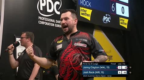 PDC Darts On Twitter CLAYTON CLINCHES GRAZ GLORY Jonny Clayton