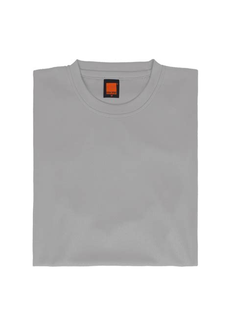 Quick Dry Plain Round Neck T Shirt Oren Sport Qd Gsm Light Grey