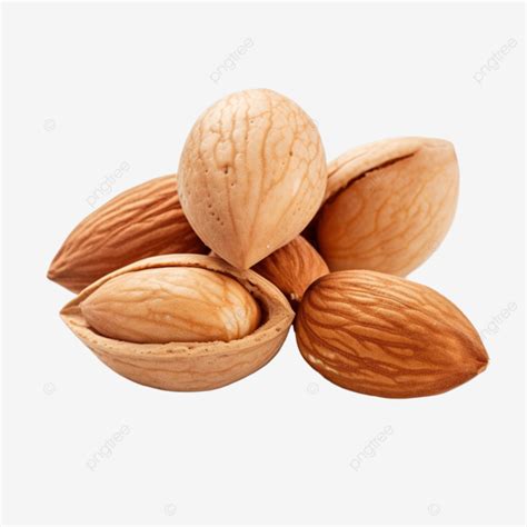 Bunch Of Delicious Almond Nuts Nuts Pile Milk Png Transparent Image