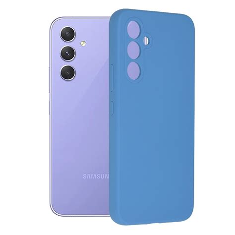 Кейс за Samsung Galaxy A54 Atlantic Soft Edge Silicone син eMAG bg