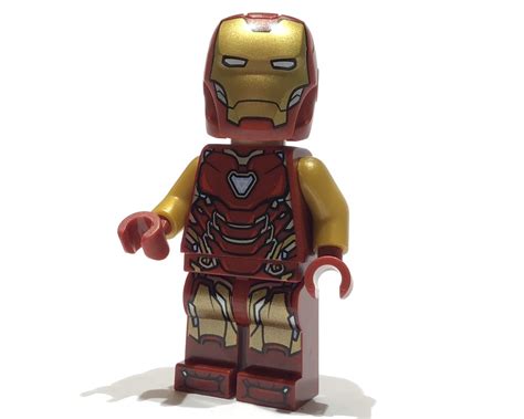 LEGO Set fig-014288 Iron Man Mark 85 Armor, Pearl Gold Arms, Angular ...