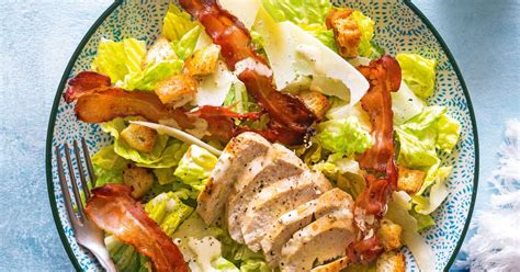 Salade C Sar Avec Poulet Et Lard Recette