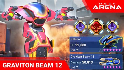 Killshot With Graviton Beam 12 Mech Arena YouTube