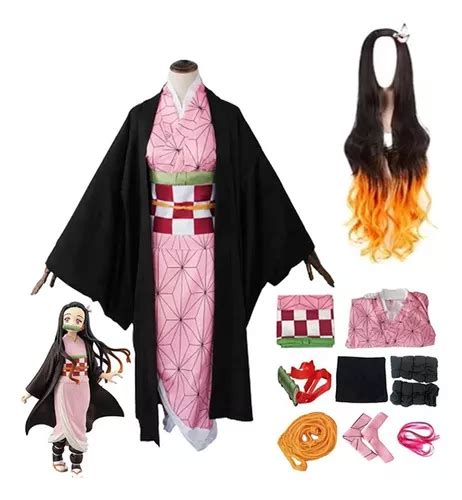 Demon Slayer Cosplay Kimono Traje Para Ni Os Nezuko Tanjirou Cuotas