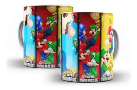 Caneca Super Mário Bros Fases Jogo Nintendo MercadoLivre