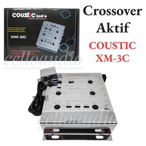 Jual Crossover Aktif Coustic Xm C Qbass Way Mobil Xm Cqbass