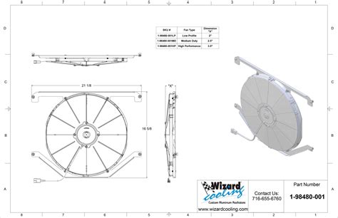 Wizard Cooling Inc Lp Ford Trucks Bracket W Low