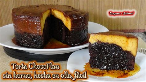 Torta Chocoflan Sin Horno Hecha En Olla Muy F Cil Youtube