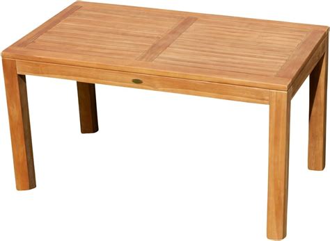 Amazon De Ass Wuchtiger Echt Teak Bigfuss Design Gartentisch X