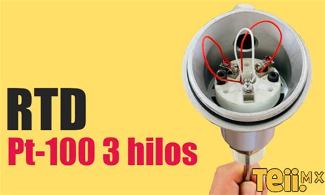 RTD Pt100 3 Hilos Sensor De Temperatura Platino De 100 Ohms 0 00385