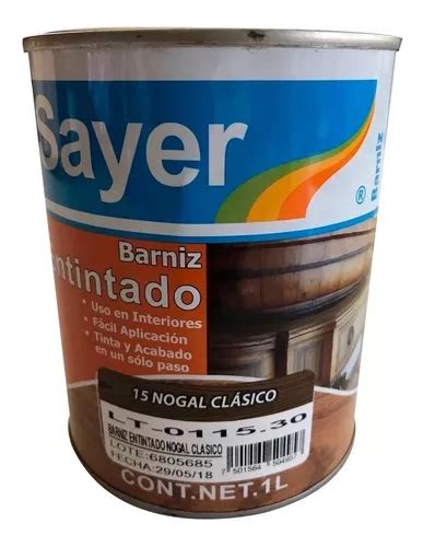 Barniz Entintado Nogal Cl Sico Madera F Cil Aplicaci N Lt Mercadolibre