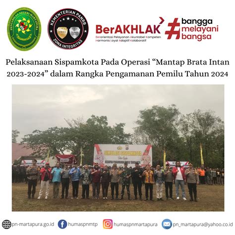 Sispamkota Pada Operasi Mantap Brata Intan 2023 2024 Dalam Rangka