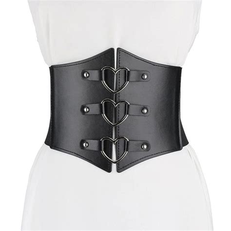 Curea Lata Tip Corset Piele Ecologica Femme Fatale Cm Ajustabila