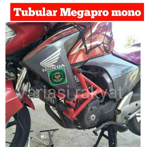 Tubular Crashbar Mega Pro New Monoshock Karbu Lazada Indonesia