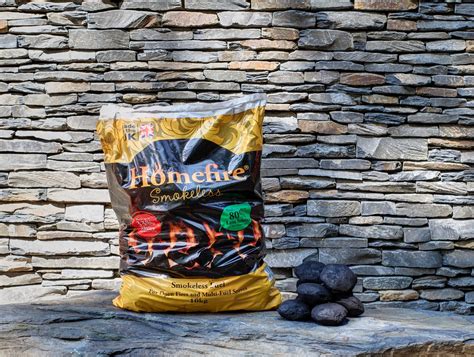 10 Bags Of Homefire 10KG Smokeless Coal Premium