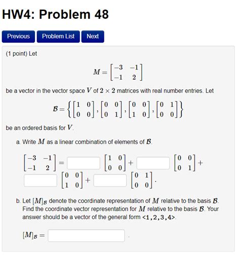 Solved Hw Problem Previous Problem List Next Point Chegg