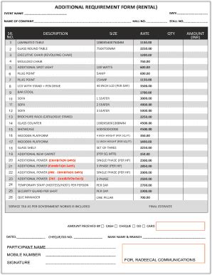 Fillable Online Nwta Additional Furniture Form Cdr Fax Email Print