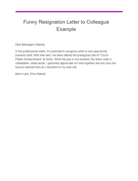 5 Hilarious Funny Resignation Letter Liozsmaira