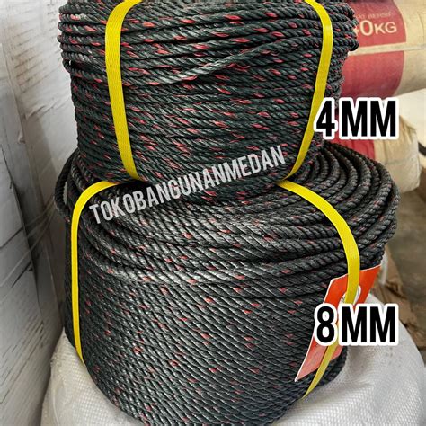 Jual Tali Tambang Hijau Mm Mm Tali Kecil Nilon Plastik Tebal