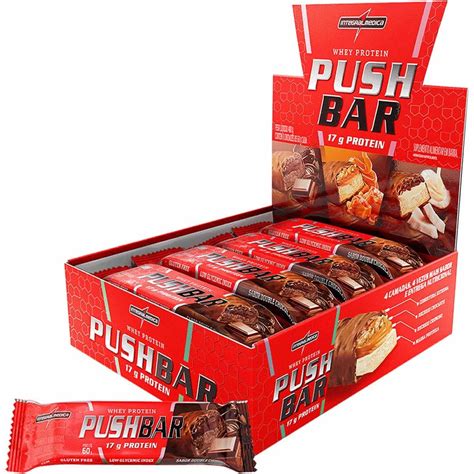 Push Bar Protein 8 Unidades 60g Double Chocolate Integralmédica