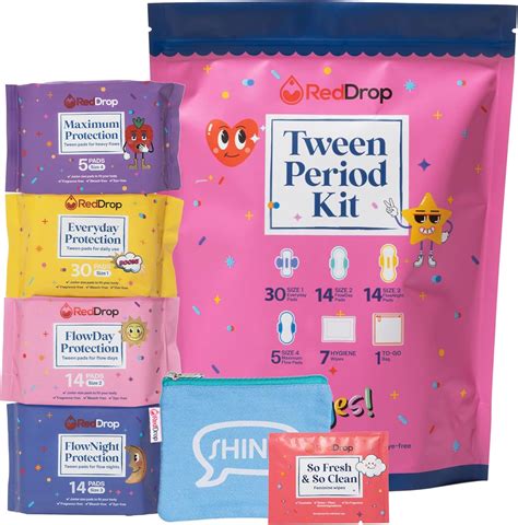 Amazon Reddrop Period Kit For Tweens First Period Kit For Girls