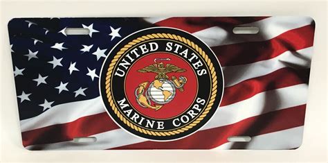 U S Marine Corps Logo License Plate Custom Creations