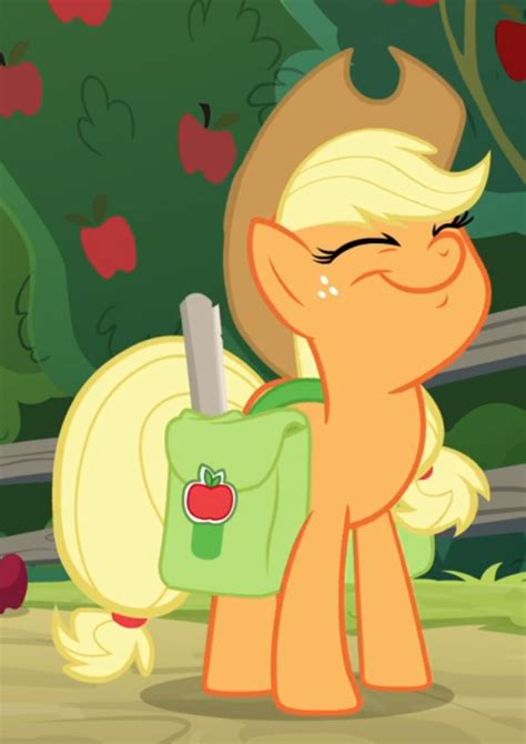 2295125 Safe Screencap Applejack Pony Going To Seed Bag