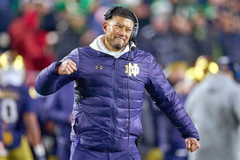 Notre Dames Marcus Freeman First Black Head Coach In College Football