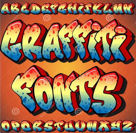 Graffiti Alphabet Fonts A Z