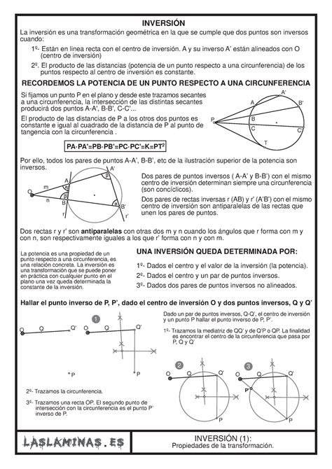 Inversion Ejercicios de dibujo INVERSIÓN 1 Propiedades de la